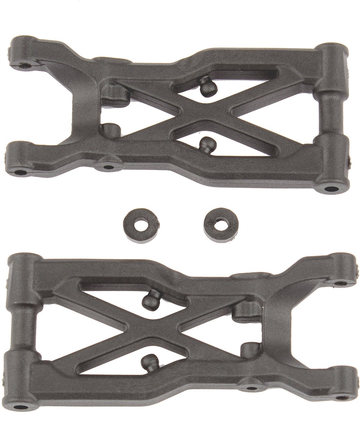 Associated Rc10b74 Factory Team Rear Suspension Arms, Carbon Fiber