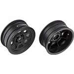 Sr10 Black Front Wheels, 1 Pair
