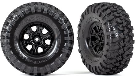 Traxxas TIRES AND WHEELS, ASSEMBL