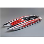 Hull with Inserts, White: