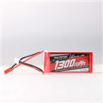 7.4V 1300mAh 2S 20C LiPo Battery: JST