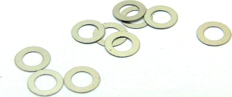 Hot Racing Steel Shims, 2X3.4X0.1Mm, 10Pcs