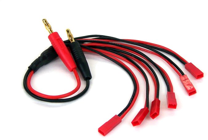 Common Sense RC JST-6 - Parallel Charging Adapter for 6 Lipos
