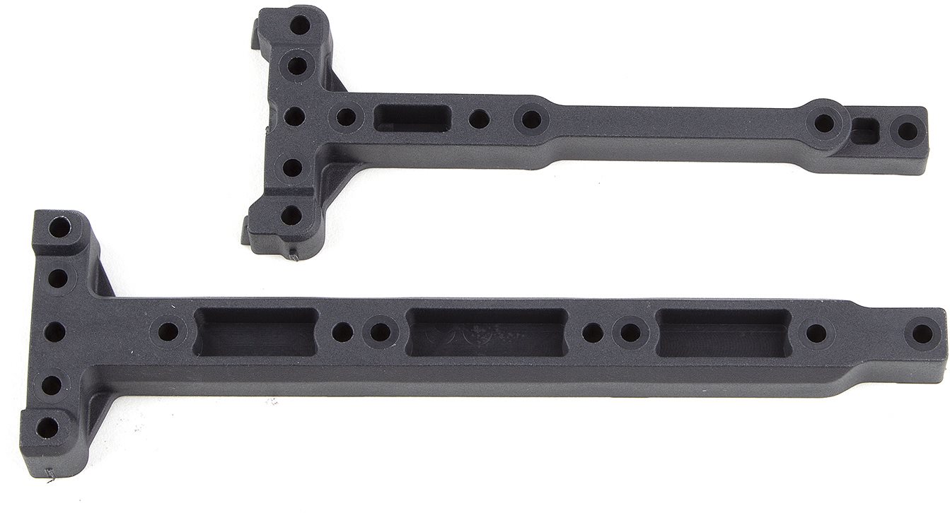 Associated Rc10b74.1 Factory Team Chassis Braces, Carbon Fiber