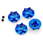 17Mm Finnisher Serrated / Magnetic Wheel Nut, Blue