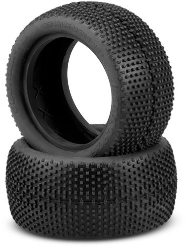 J Concepts Double Dees V2 Tires, Green Compound, Fits 2.2\" Buggy Rear Wheel