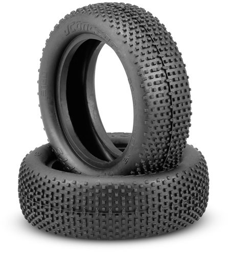 J Concepts Double Dees V2 Tires, Green Compound, Fits 2.2\" 2Wd Buggy Front