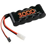 6V 3000Mah 5-Cell Flat Receiver Rx Nimh Battery 1/5 Scale