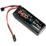 2S 7.4V 2400Mah 5C Rx Receiver Lipo Battery Pack With Servo Conn