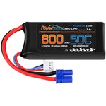 2S 7.4V 800Mah 50C Lipo Battery W/ Ec2 Plug Losi Mini-B / Mini-T