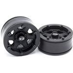 Incision 1.9" KMC KM233 Hex Plastic Wheels, Black