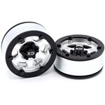 Incision 1.9" KMC KM233 Hex Plastic Wheels, Silver
