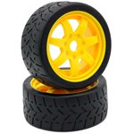 1/8 Gripper 42/100 Belted Mounted Tires 17Mm Yellow