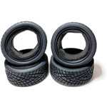 1/10 On Road Black Series Rubber Pull Tires Cross Line 65X26mm (