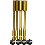 Titanium Metric Nut Tips, Power Tool Replacements (4Pcs)