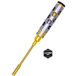 4Mm Nut Driver Gold Ink Honeycomb Handle W/ Titanium Coated Tip