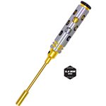 5.5Mm Nut Driver Gold Ink Honeycomb Handle W/ Titanium Coated Ti
