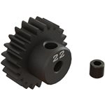 22T 0.8Mod 1/8" Bore CNC Steel Pinion Gear