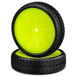 Fuzz Bite Lp 2Wd Front, Pre-Mounted On 3376Y Wheels, Fits 1/10Th