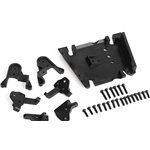 Skid Plate And Suspension Mounts For Cross Country Off-Road Chas