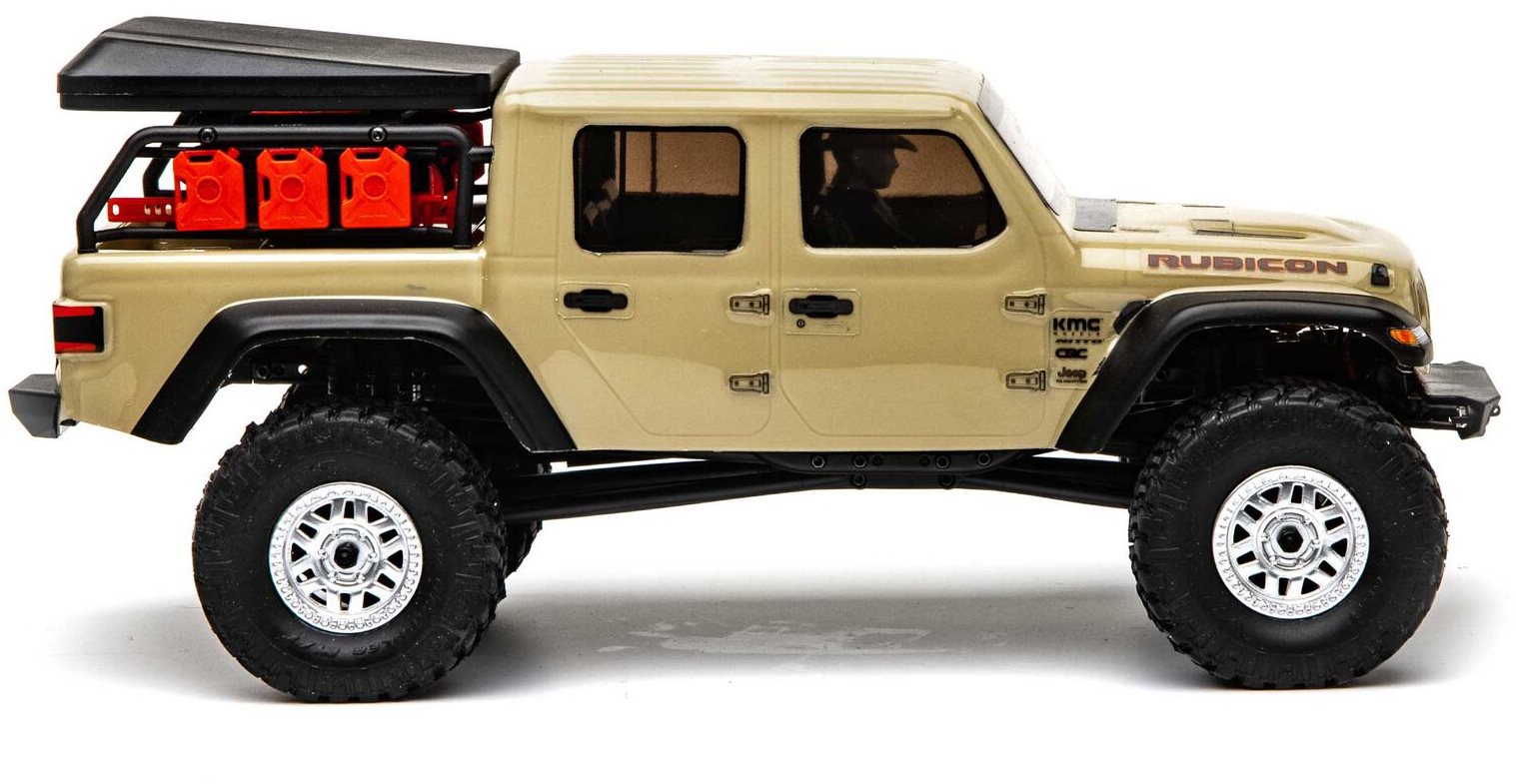 Axial 1/24 SCX24 Jeep JT Gladiator 4WD Rock Crawler Brushed RTR, Beige  (Axial 00005T1 | AXI00005T1) - Vortex Hobbies