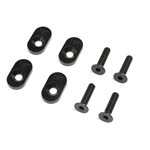 EngineMountInsert & Screws 19T, Black(4): DBXL 2.0