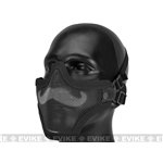 Iron Face Carbon Steel Mesh Moustache Lower Half Mask
