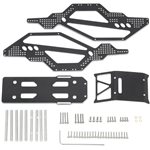 Aluminium Rock Racer Conversion Chassis Kit, Black, Fits Axial 1