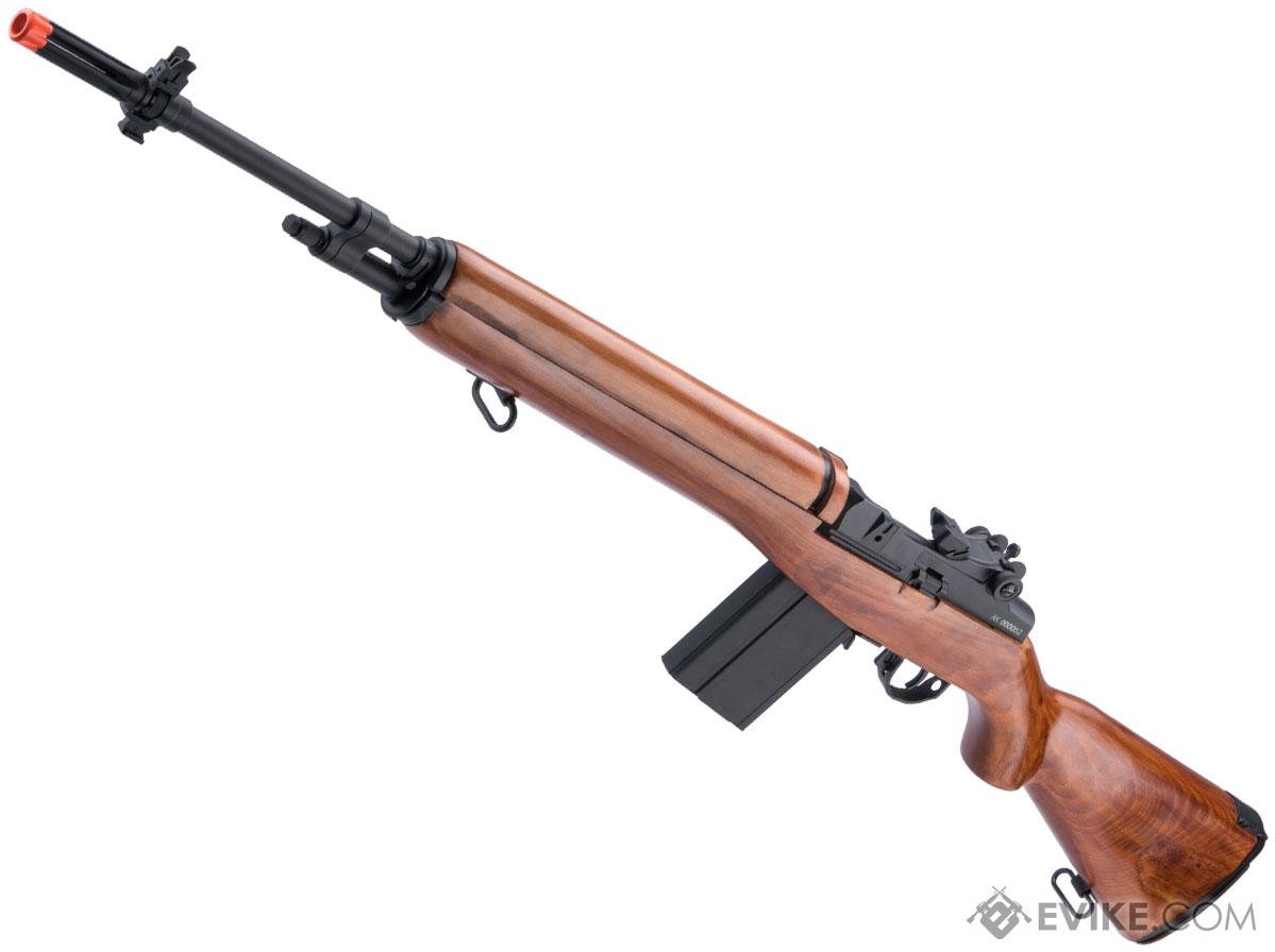 A & K A&K M1A Full Size Airsoft AEG Rifle w/ Real Wood Stock (A & K AEG ...