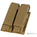 Tactical Double Pistol Magazine Pouch (Color: Coyote Brown)