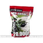 Match Grade 6mm Airsoft BB Bulk Buy Bag (Weight: .20g / 20000 Ro