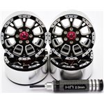 Aluminum Billet 1.9 Beadlock Wheels, W/12Mm Hex (C-Style) (4)