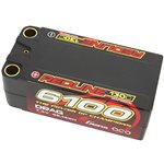 7.4 6100 mAh 2S 130C, LiPo, Hard Case, 8mm Bullet