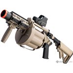 MGL Full Size Airsoft Revolver Grenade Launcher (Color: Tan)