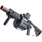 ICS MGL Full Size Airsoft Revolver Grenade Launcher (Color: Black Ge