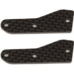 Rc8b4 Factory Team Front Upper Suspension Arm Inserts, Carbon Fi