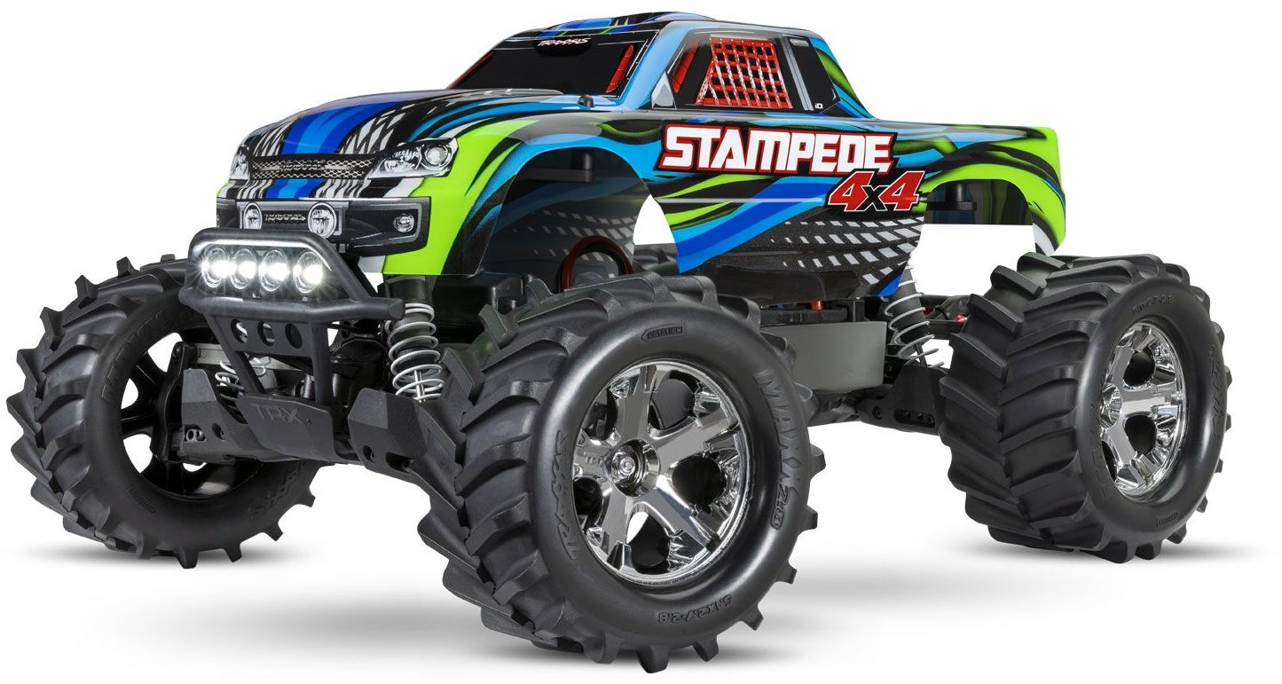 Traxxas Stampede 4X4: Brushed W/ Led Lights Blue