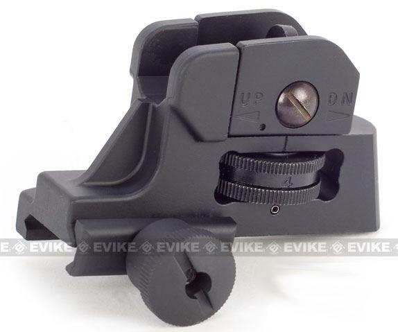 Matrix CQB-R Type QD Adjustable Rear Sight For M4 M16 Series Airsoft AE