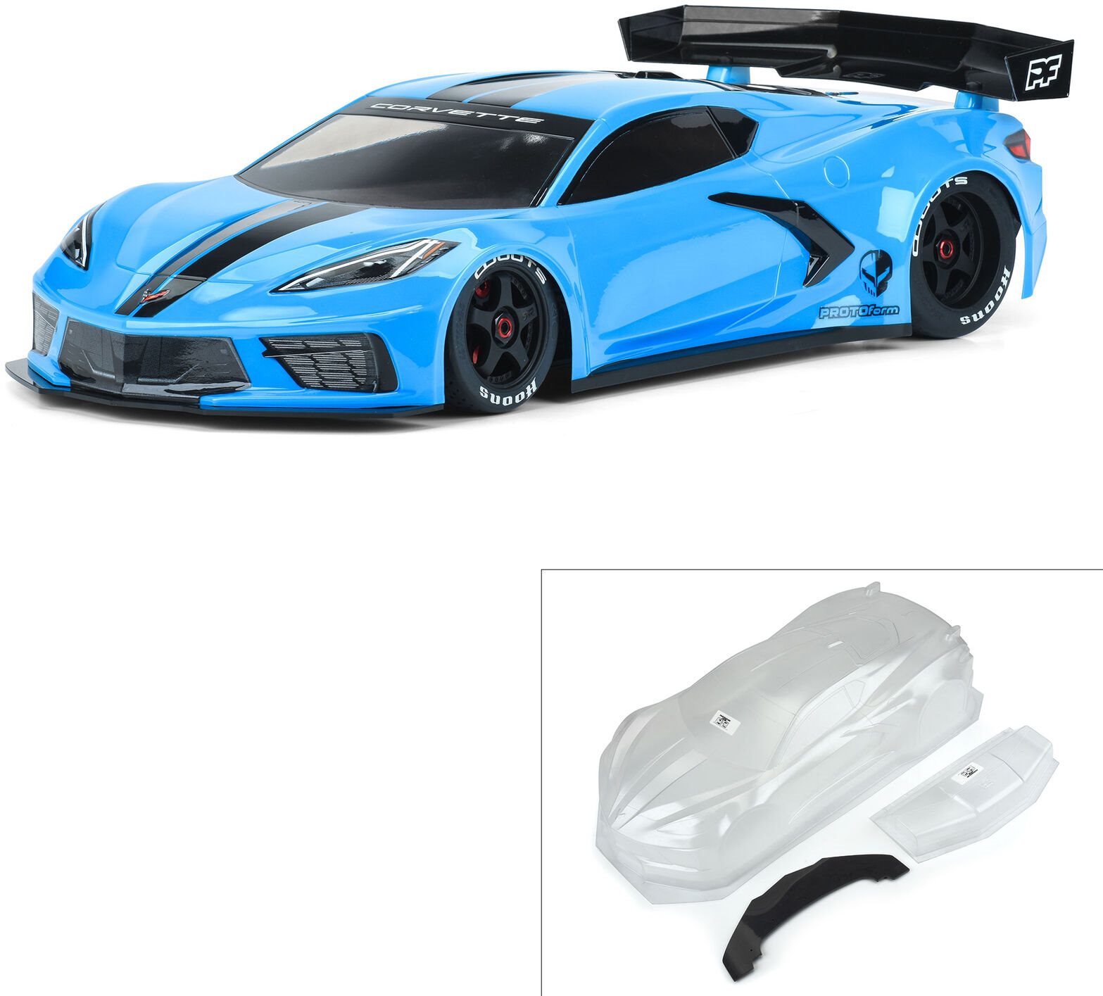 Protoform Arrma Felony & Infraction Corvette C8 Body (Clear) Protoform Arrma Felony & Infraction Corvette C8 Body (Clear)