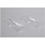 6.5" Lightweight Rear Wing, Clear, Precut (2)