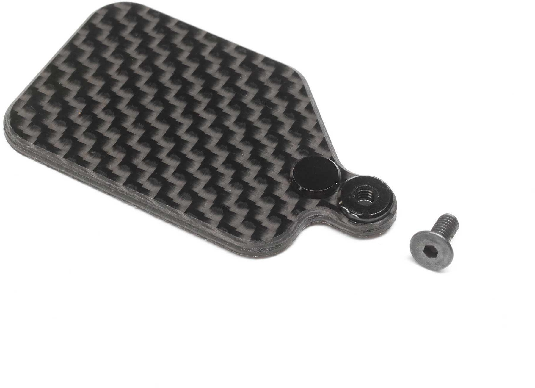 Team Losi Racing Carbon Receiver Mounting Plate: 22X-4