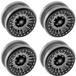 Z1 Axial Scx6 2.9" Cnc Aluminum Beadlock Wheels, Gunmetal (4Pcs)