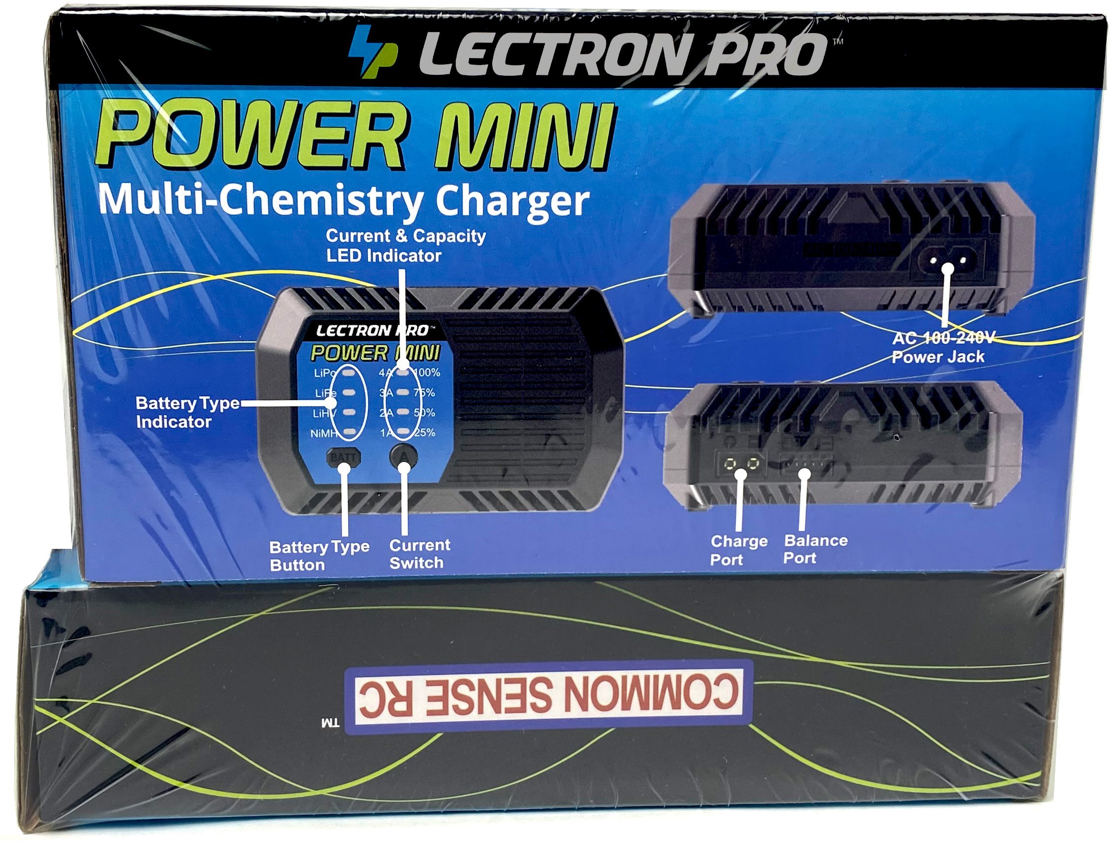 Common Sense RC Power Pack #84 - POWER MINI Charger + 1 x 11.1V 5200mah 50C w/ X