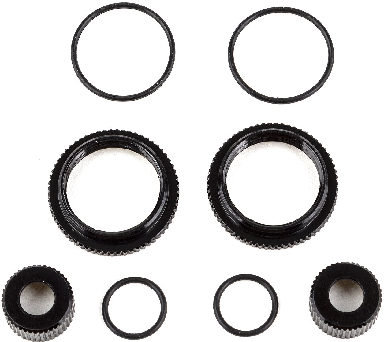 Associated 13Mm Shock Collar And Retainer Set, Black  Aluminium, B6.4