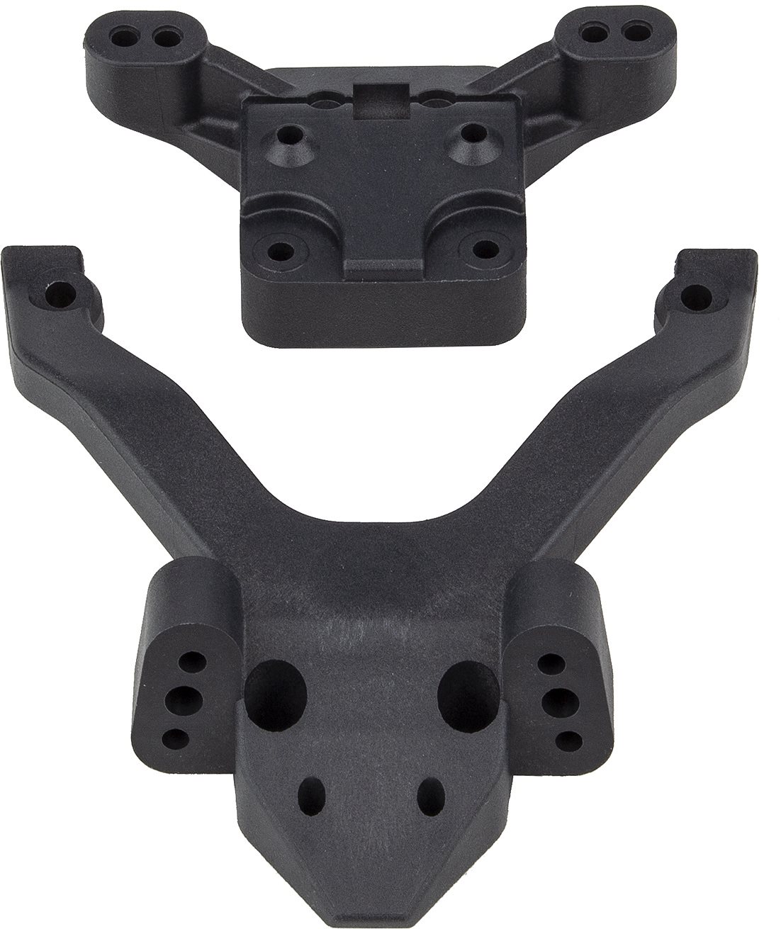 Associated Rc10b6.4 Factory Team Top Plate And Ballstud Mount, Carbon