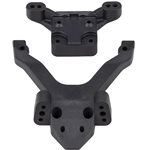 Rc10b6.4 Factory Team Top Plate And Ballstud Mount, Carbon