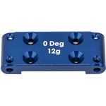Rc10b6.4 Front Bulkhead  (0 Degree), Blue Aluminum