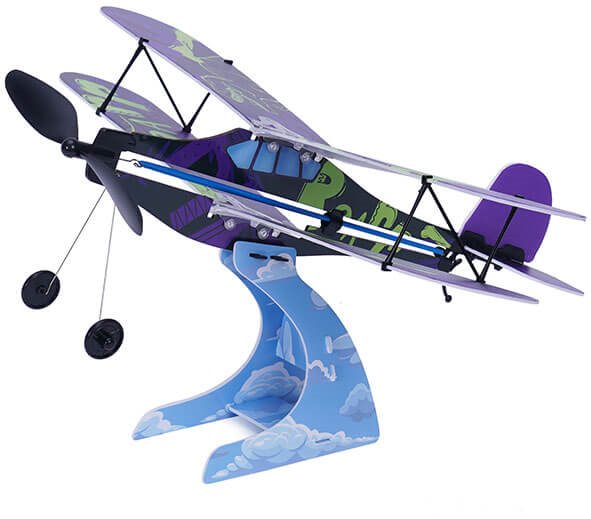 Play Steam Rubber Band Airplane Science - Biplane