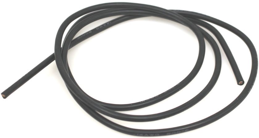 Racers Edge 14 Gauge Silicone Wire, 3\' Black