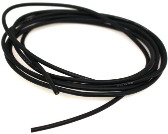 Racers Edge 22 Gauge Silicone Wire, 3\' Black